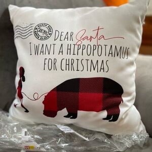 Christmas throw pillow
